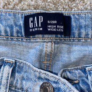 Gap, wide, leg, high-rise jeans